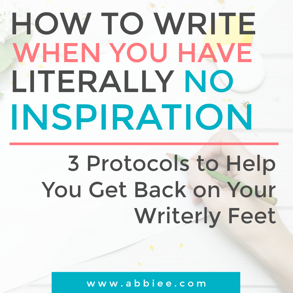 How To Write When You Have Literally No Inspiration