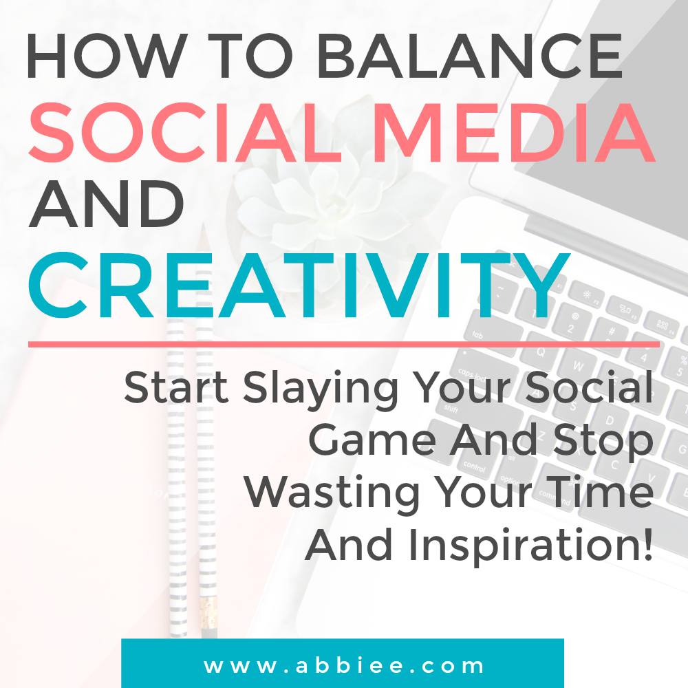 Balance Social Media and Creativity